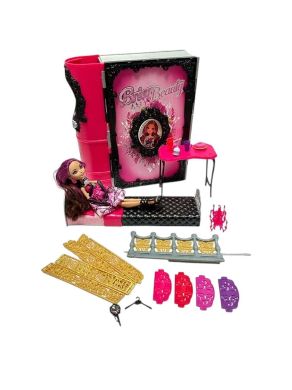 Briar Beauty Ever After High 3 Room Playset Thronecoming Doll and‎ Book Playset